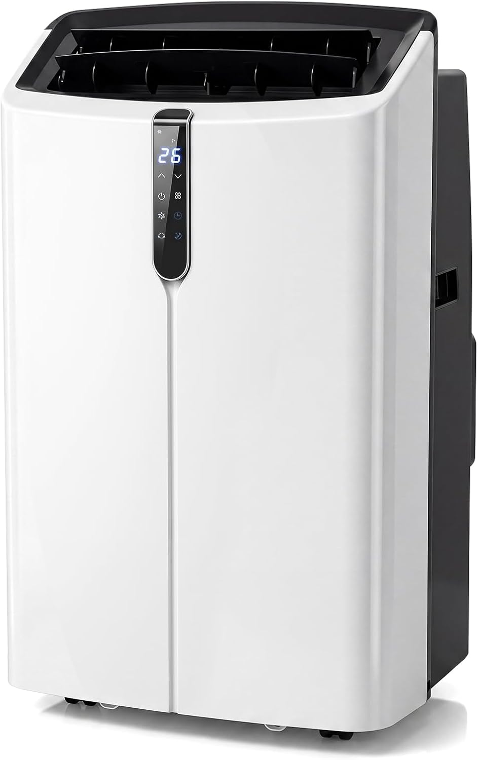 GYMAX Klimaanlage Mobil, Klimaanlage mit Abluftschlauch (12000 BTU) | 5 in 1 Klimagerät mit Heizfunktion, WiFi & App, 24h-Timer, Fensterabdichtung & Fernbedienung