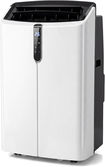 GYMAX Klimaanlage Mobil, Klimaanlage mit Abluftschlauch (12000 BTU) | 5 in 1 Klimagerät mit Heizfunktion, WiFi & App, 24h-Timer, Fensterabdichtung & Fernbedienung