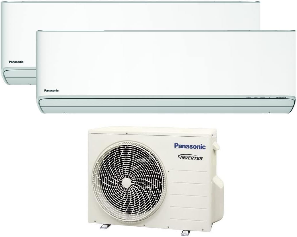 Panasonic - dual-split-klimaanlage etherea r32 panasonic 5000+12000 btu a+++ mit wifi nanoex