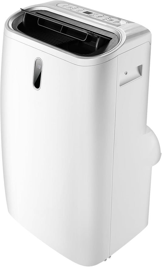 GYMAX 4-in-1 Mobiles Klimagerät, 16000 BTU Mobile Klimaanlage | Kühlen, Heizen, Entfeuchten, Belüften, Schlafmodus, 3 Windgeschwindigkeiten, 24H-Timer, WIFI