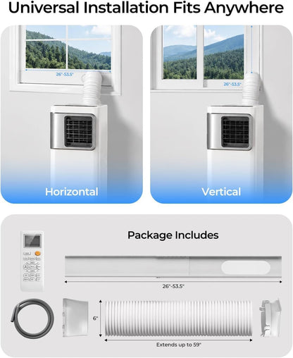 Tragbare Klimaanlage 16000 BTU, 5-in-1 Smart AC Einheit, ideal für große Räume bis zu 750 m², schnelle Kühlung & Luftentfeuchter