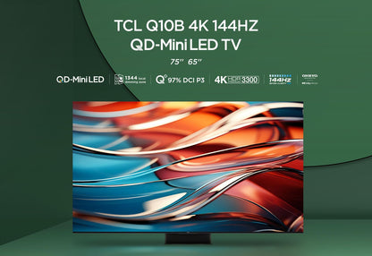 TCL 75Q10B 75 Zoll QLED Pro Mini LED 4K Fernseher, 144 Hz, Google TV