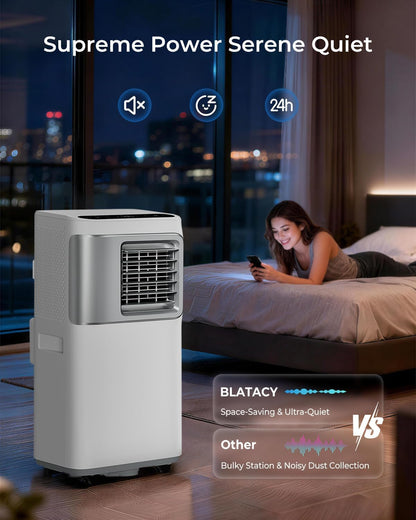 Tragbare Klimaanlage 16000 BTU, 5-in-1 Smart AC Einheit, ideal für große Räume bis zu 750 m², schnelle Kühlung & Luftentfeuchter