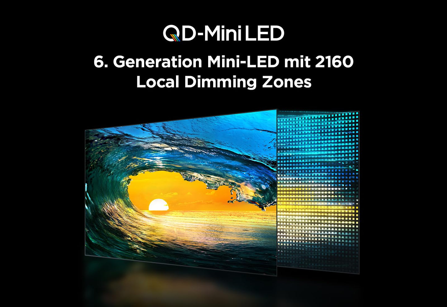 TCL 75Q10B 75 Zoll QLED Pro Mini LED 4K Fernseher, 144 Hz, Google TV