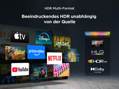 TCL 55T6C 55 Zoll QLED 4K Fernseher, Fire TV, HDR10+