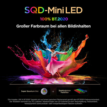 TCL 98X11L 98 Zoll SQD-Mini LED 4K Fernseher, Google TV, HDR10+