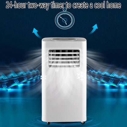 Tragbare Klimaanlage, 7000 BTU, kühlt bis zu 300 m², AC-Einheit mit Fernbedienung, Kühlung & Luftentfeuchter & Ventilator, 24-Stunden-Timer, 120° Oszillation