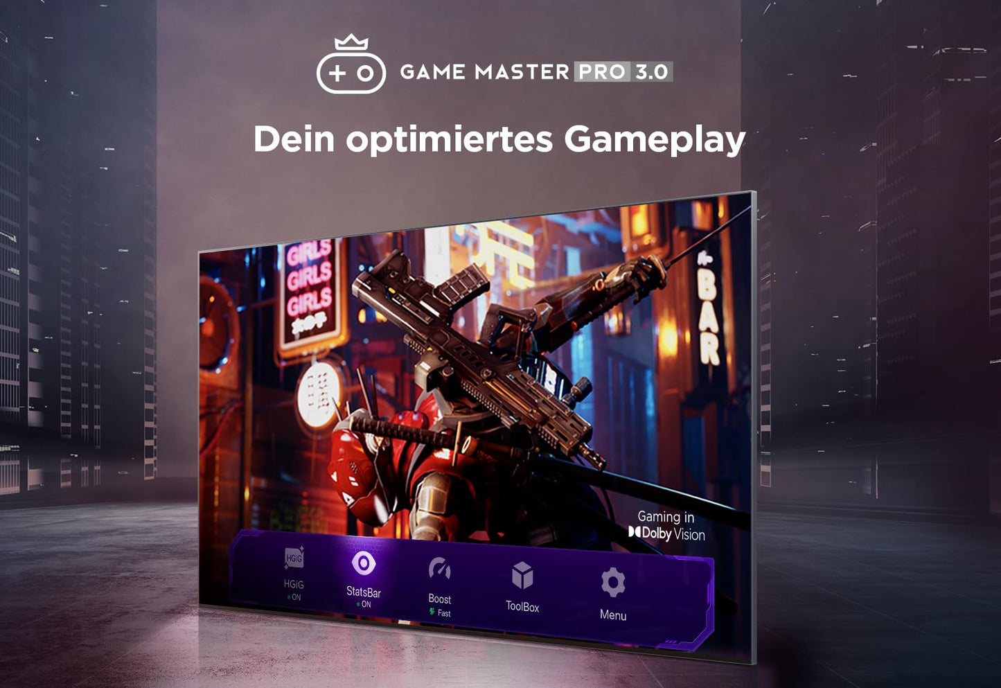 TCL 75Q10B 75 Zoll QLED Pro Mini LED 4K Fernseher, 144 Hz, Google TV
