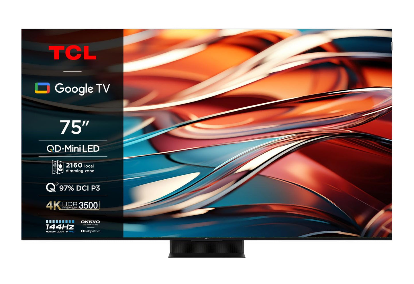 TCL 75Q10B 75 Zoll QLED Pro Mini LED 4K Fernseher, 144 Hz, Google TV