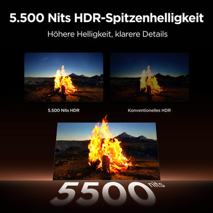 TCL 75C8L 75 Zoll SQD-Mini LED 4K Fernseher, Google TV, HDR10+