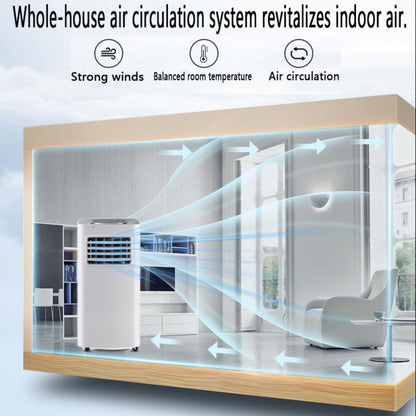 Tragbare Klimaanlage, 7000 BTU, kühlt bis zu 300 m², AC-Einheit mit Fernbedienung, Kühlung & Luftentfeuchter & Ventilator, 24-Stunden-Timer, 120° Oszillation