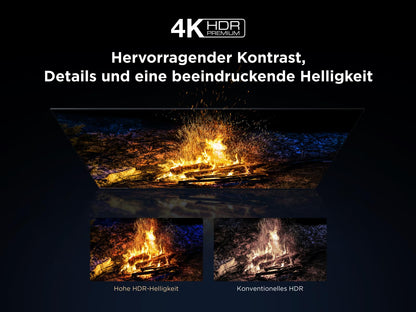 TCL 85Q6C 85 Zoll QD-Mini LED 4K Fernseher, 144 Hz, Google TV