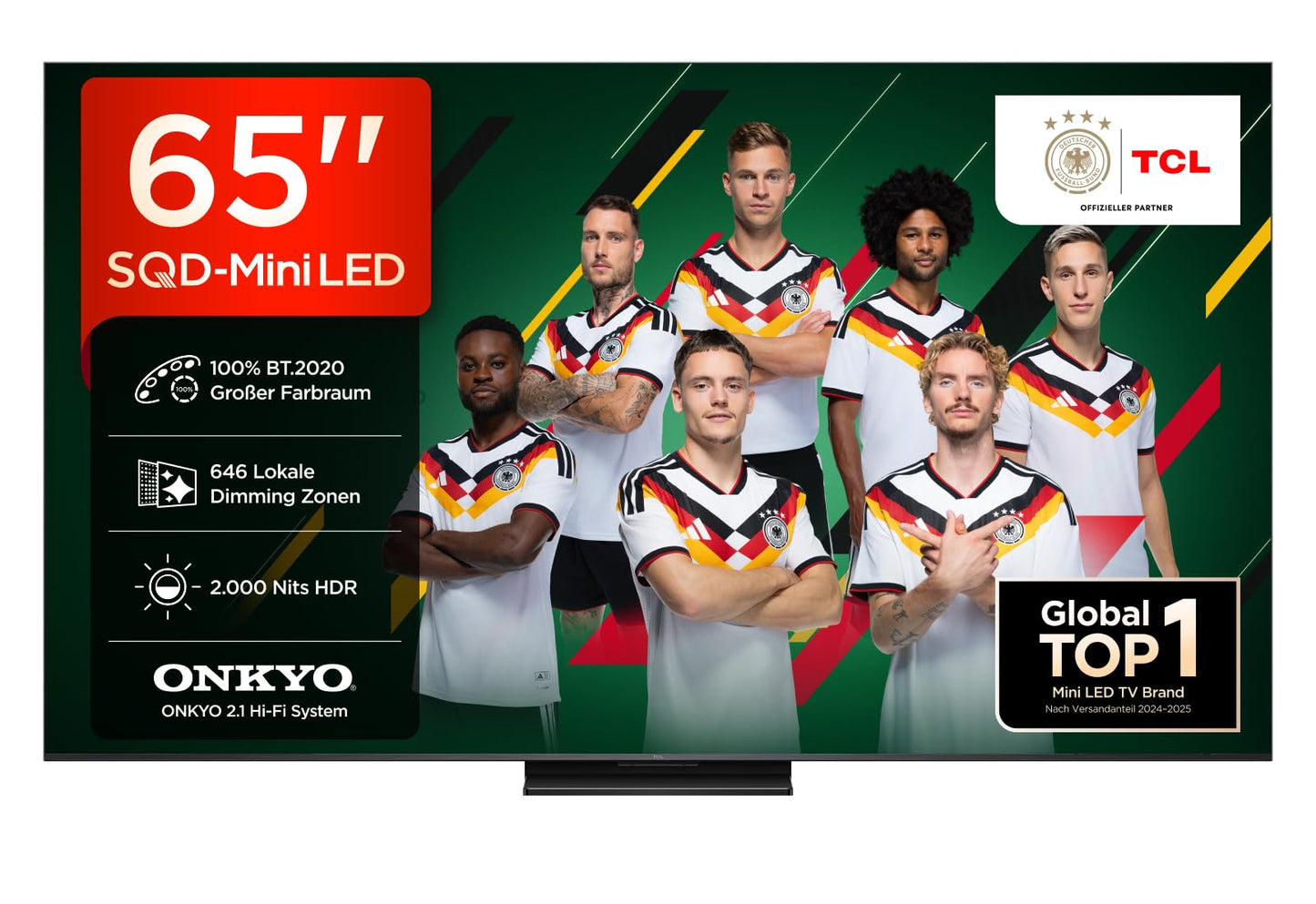TCL 65Q7D Pro 65 Zoll SQD-Mini LED 4K Fernseher, Google TV