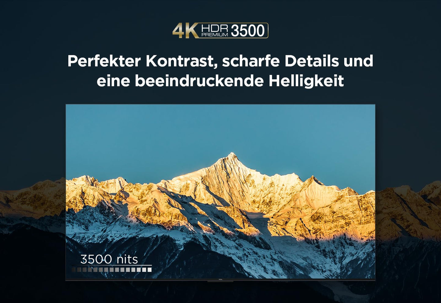 TCL 75Q10B 75 Zoll QLED Pro Mini LED 4K Fernseher, 144 Hz, Google TV