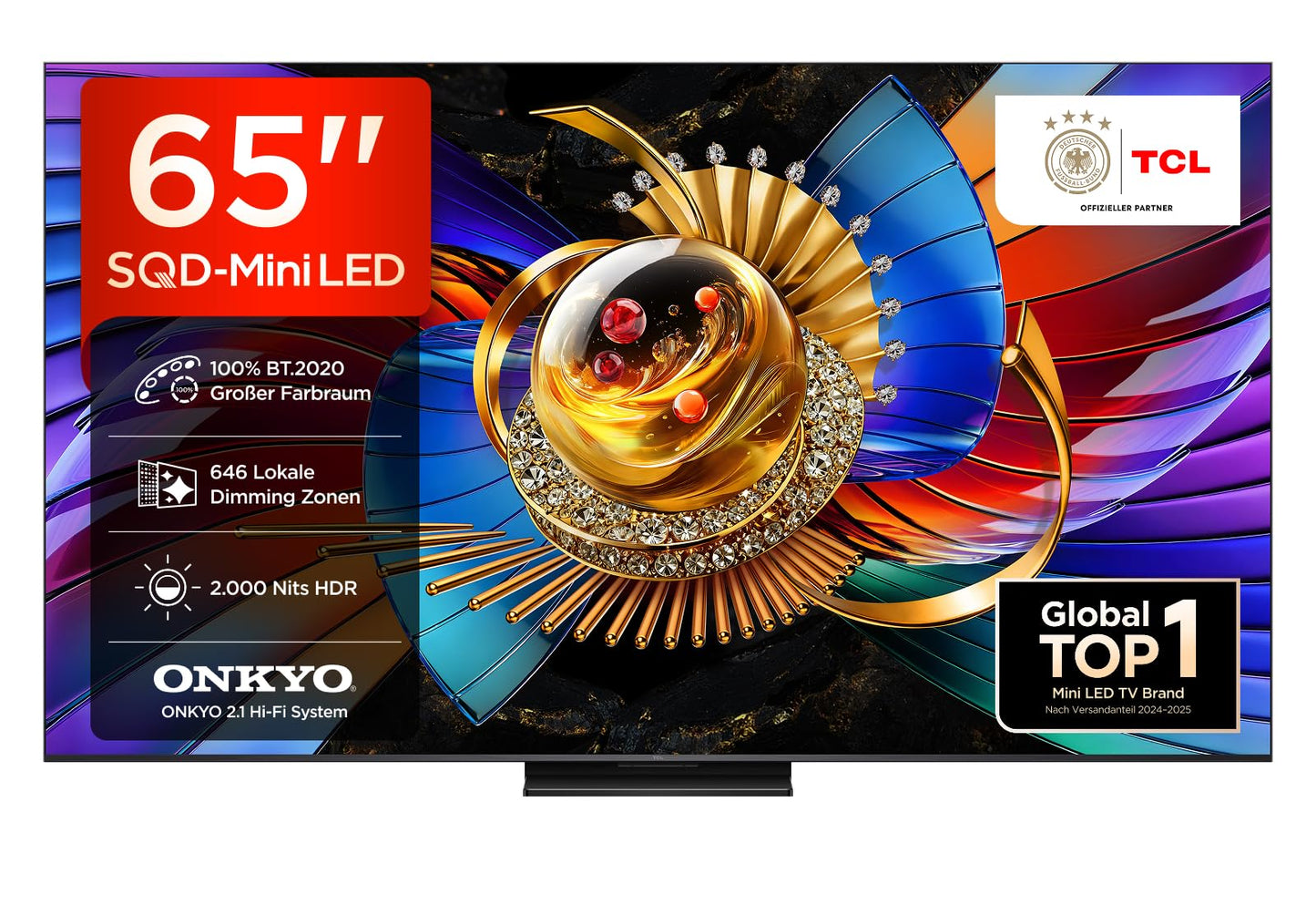TCL 65Q7D Pro 65 Zoll SQD-Mini LED 4K Fernseher, Google TV