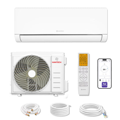 HANTECH A+++ Split Klimaanlage 12000 BTU H-PLUS energiesparender und umweltschonender Betrieb für ganzjährig angenehme Temperaturen, Smart Home kompatibel