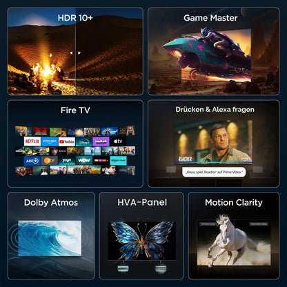 TCL 43V6D 43 Zoll 4K UHD Fernseher, Fire TV, HDR10+, Dolby Atmos